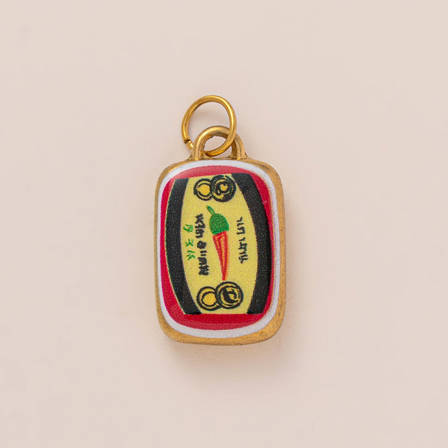 Vintage PVD 18K Gold Plated Stainless Steel Pendant Charm Bar for Women