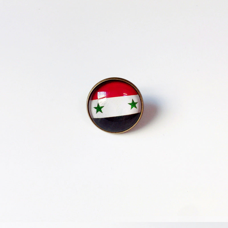 Pin de Solapa de Aleación Esmaltado Personalizado con Diseño de Bandera del Mundo para Hombres y Mujeres