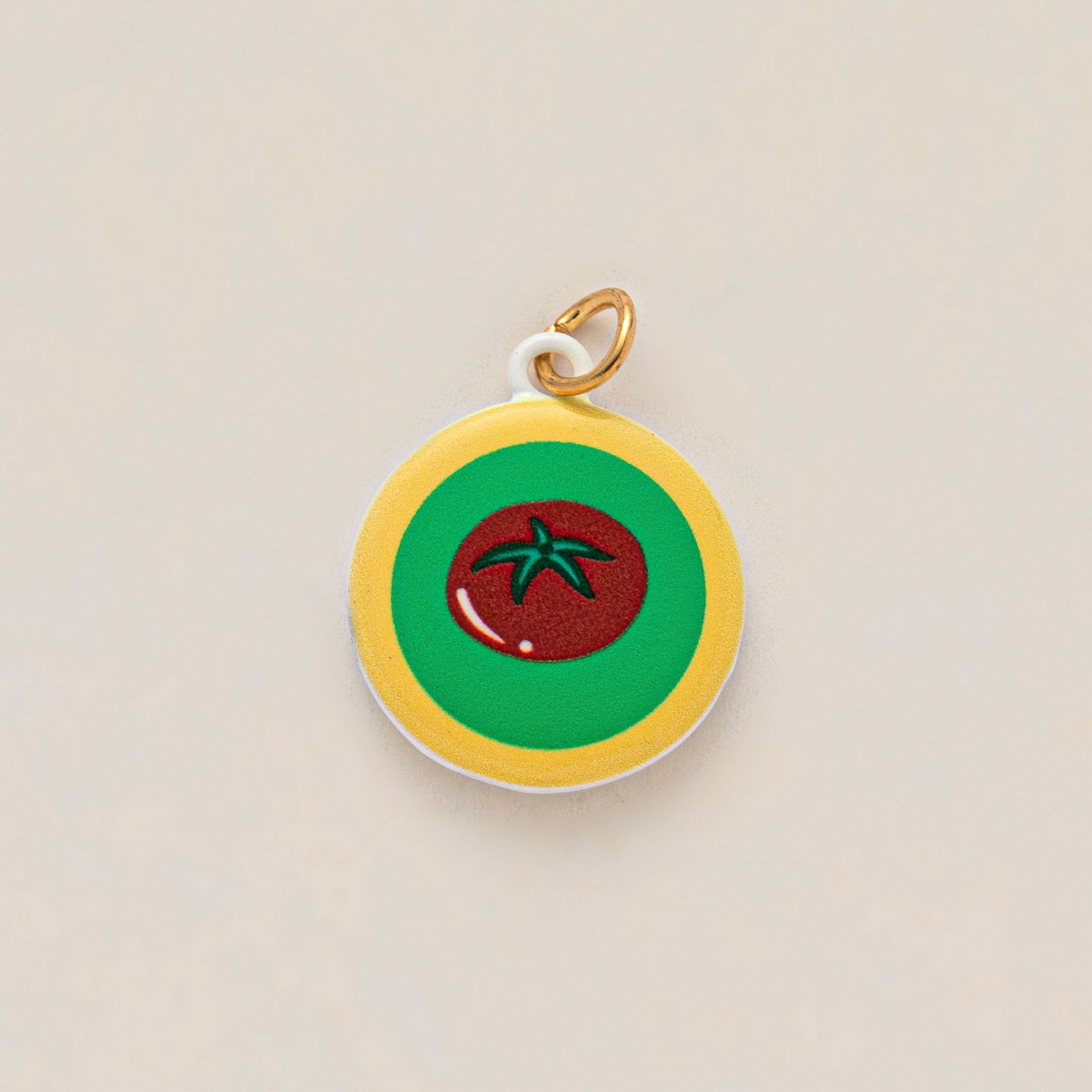 Vintage Artistic Hand-Painted Floral Animal Geometric Cartoon Brass Pendant Necklace