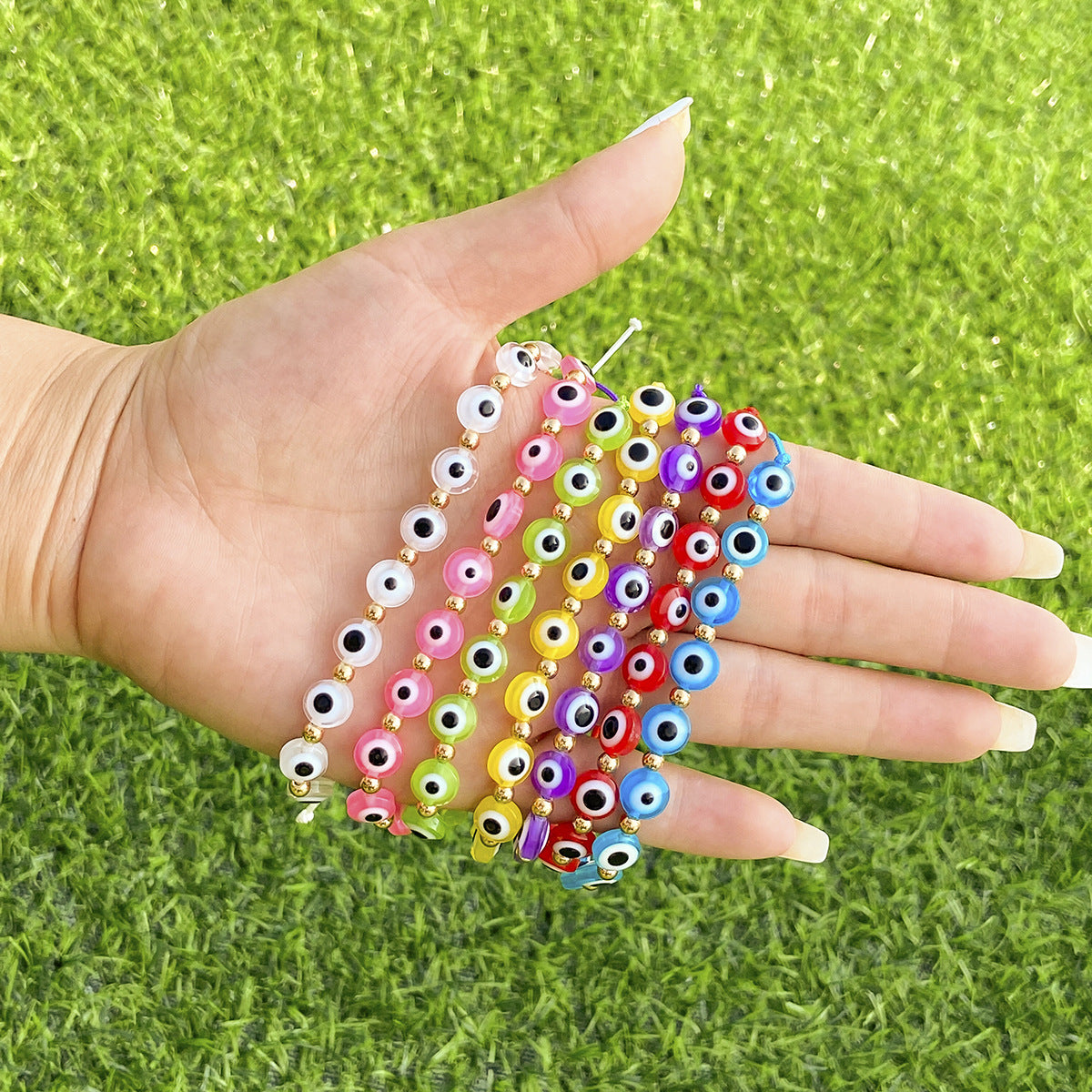 Bohemian Ethnic Resin Beaded Bracelet for Women