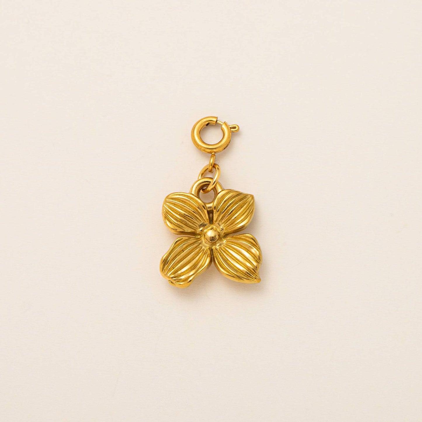Vintage Geometric Stainless Steel PVD Gold Plated Charm Bar