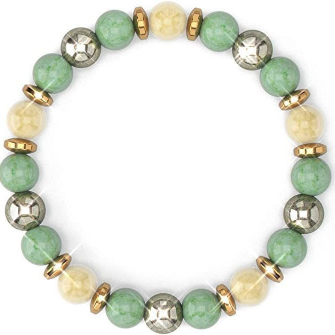 Geometric Floral Cubic Zirconia Elastic Bracelet Unisex