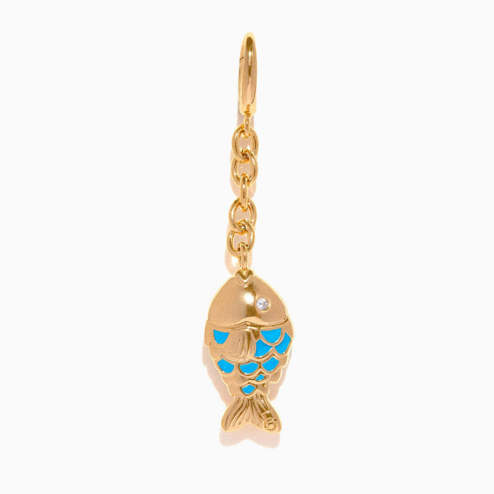 Sweet Floral Plant Stainless Steel Plated Keychain with Tassel for Women