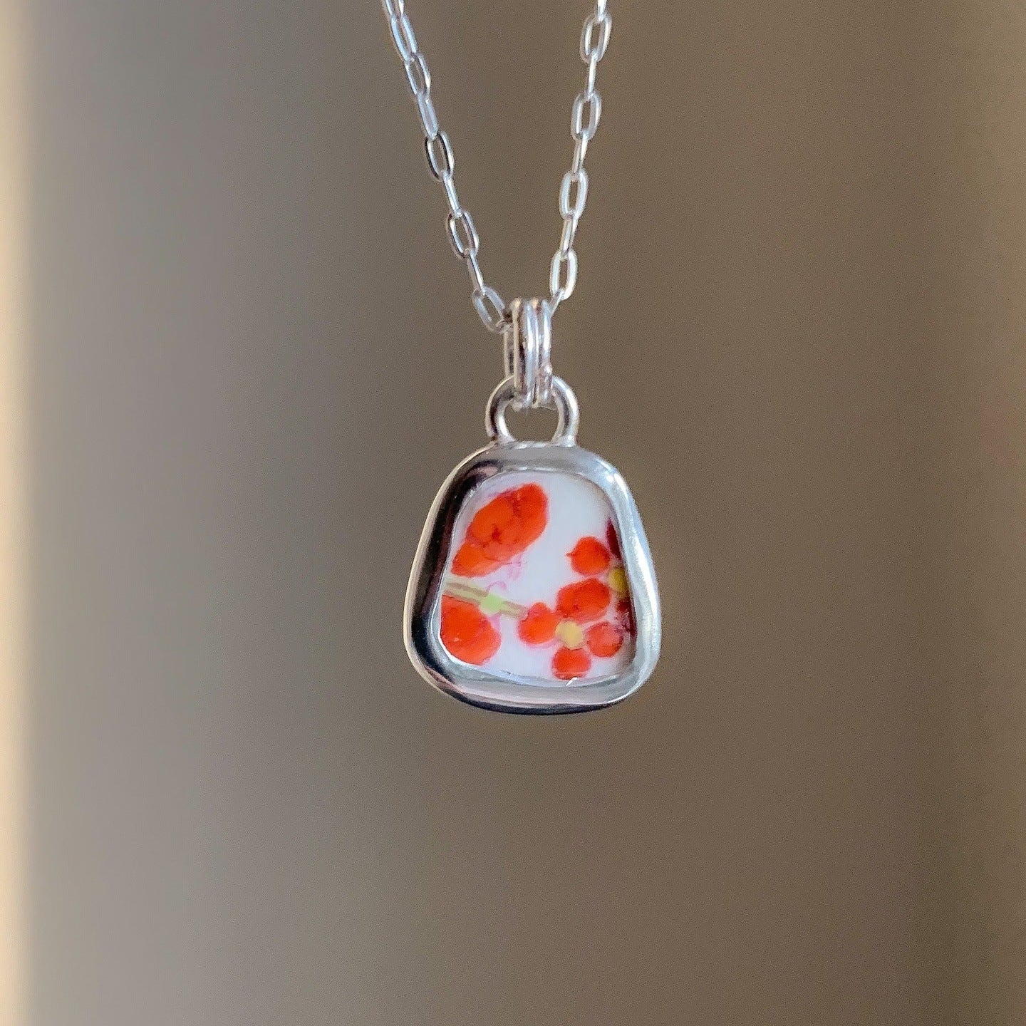Luxury Geometric Floral Stainless Steel 18K Gold Plated Pendant Charm Bar for Cable Chain Necklace