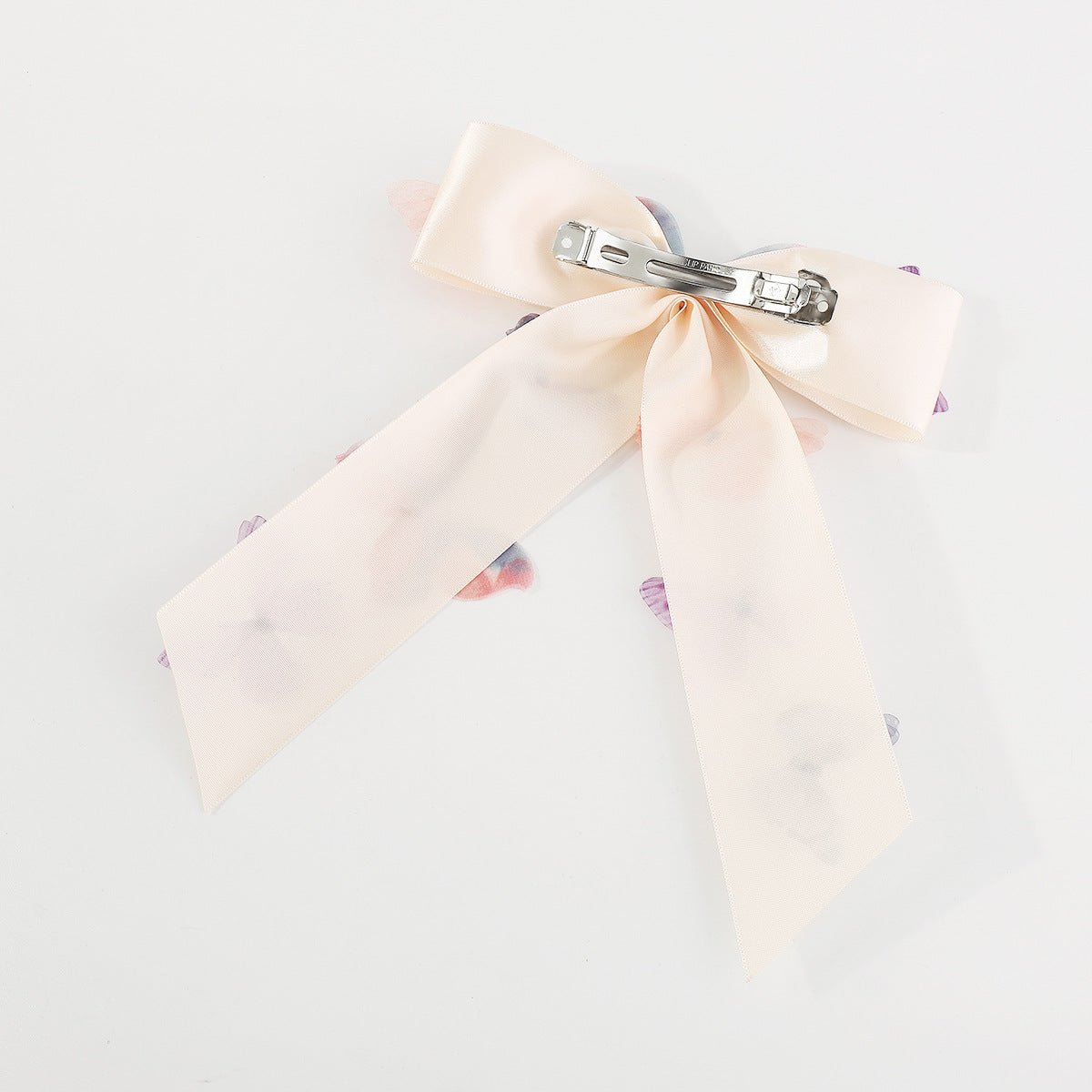 Dolce e Grintosa Molletta per Capelli a Farfalla con Strass Intarsiati su Tessuto in Raso e Tulle, Design a Pinza a Molla per Donne