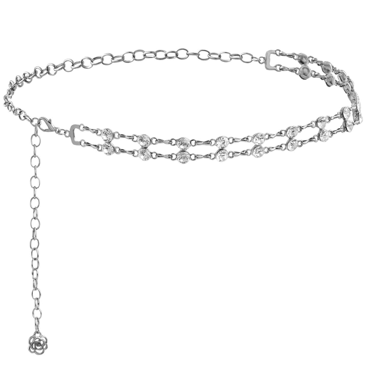 Punk Streetwear Sun Moon Metal Body Chain for Women