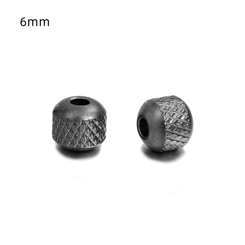 Minimalist Stainless Steel Titanium Steel Plated Pineapple Beads Charm Bar DIY Jewelry Accessories