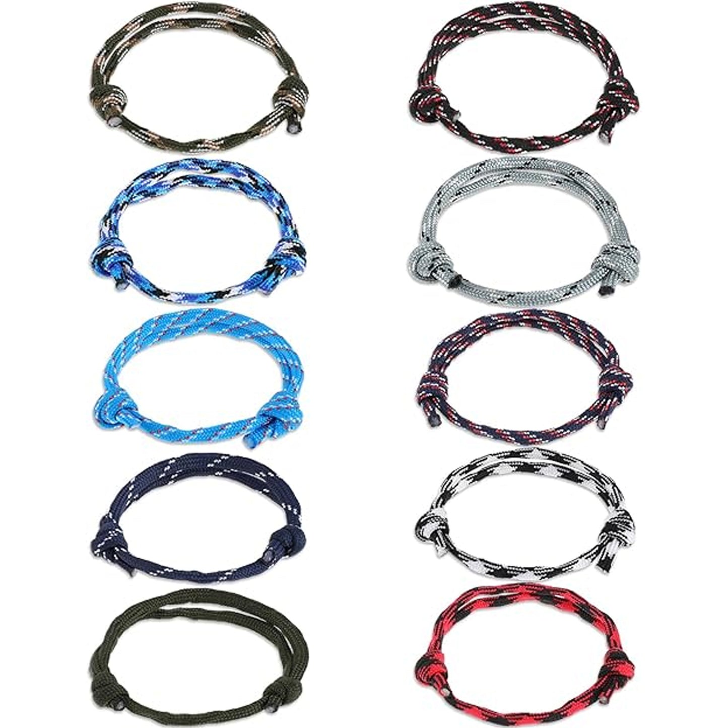 Fashion Geometric Star Pattern Woven Friendship Bracelet Adjustable Cord Handmade Gift for Teens Unisex