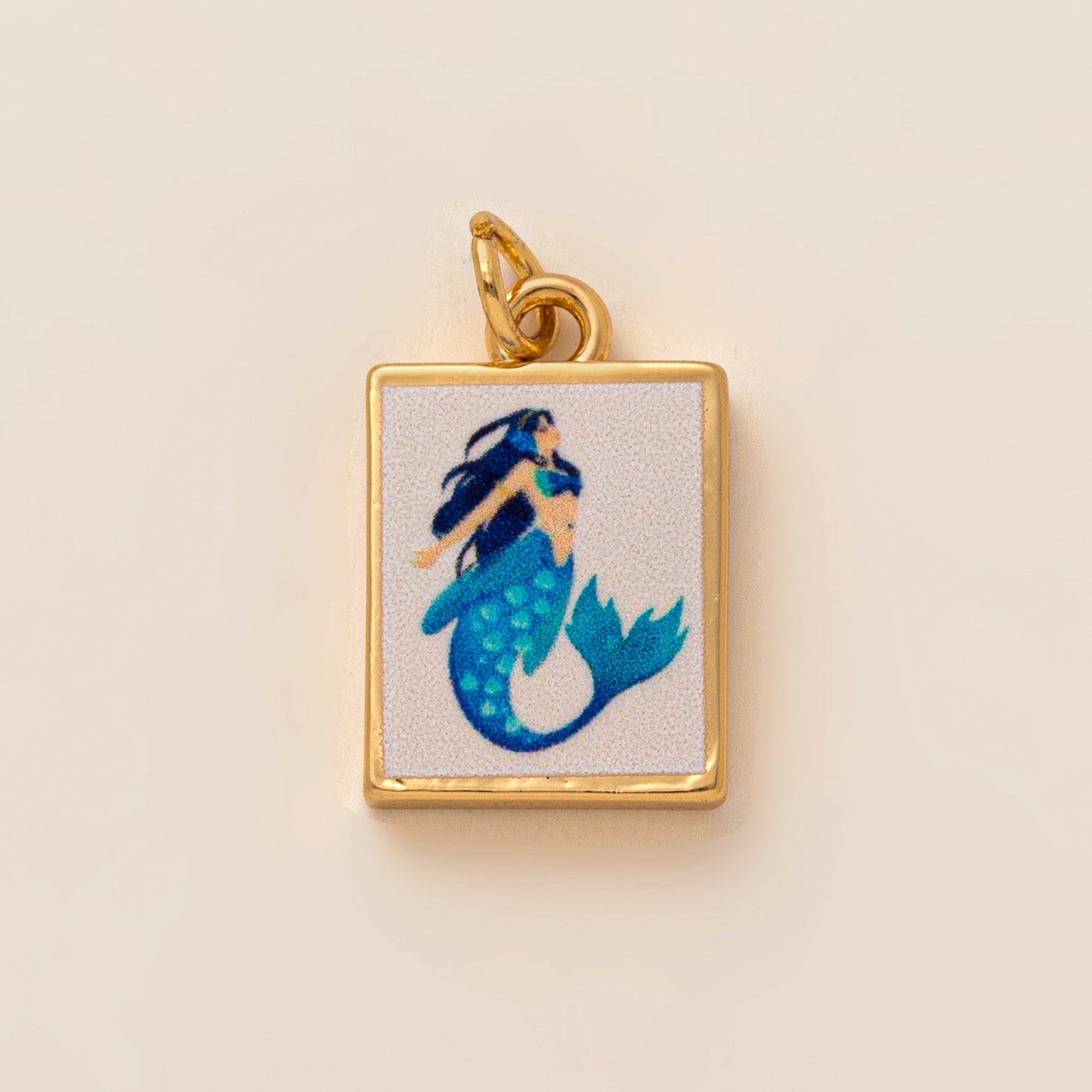 Minimalist Plated Alloy Animal Fox Charm Bar for Bag Keychain