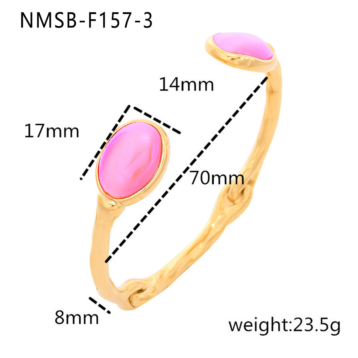 Fashionable OL Style Pearl-Embellished Titanium Steel Bracelet for Women with 18K Gold Plating