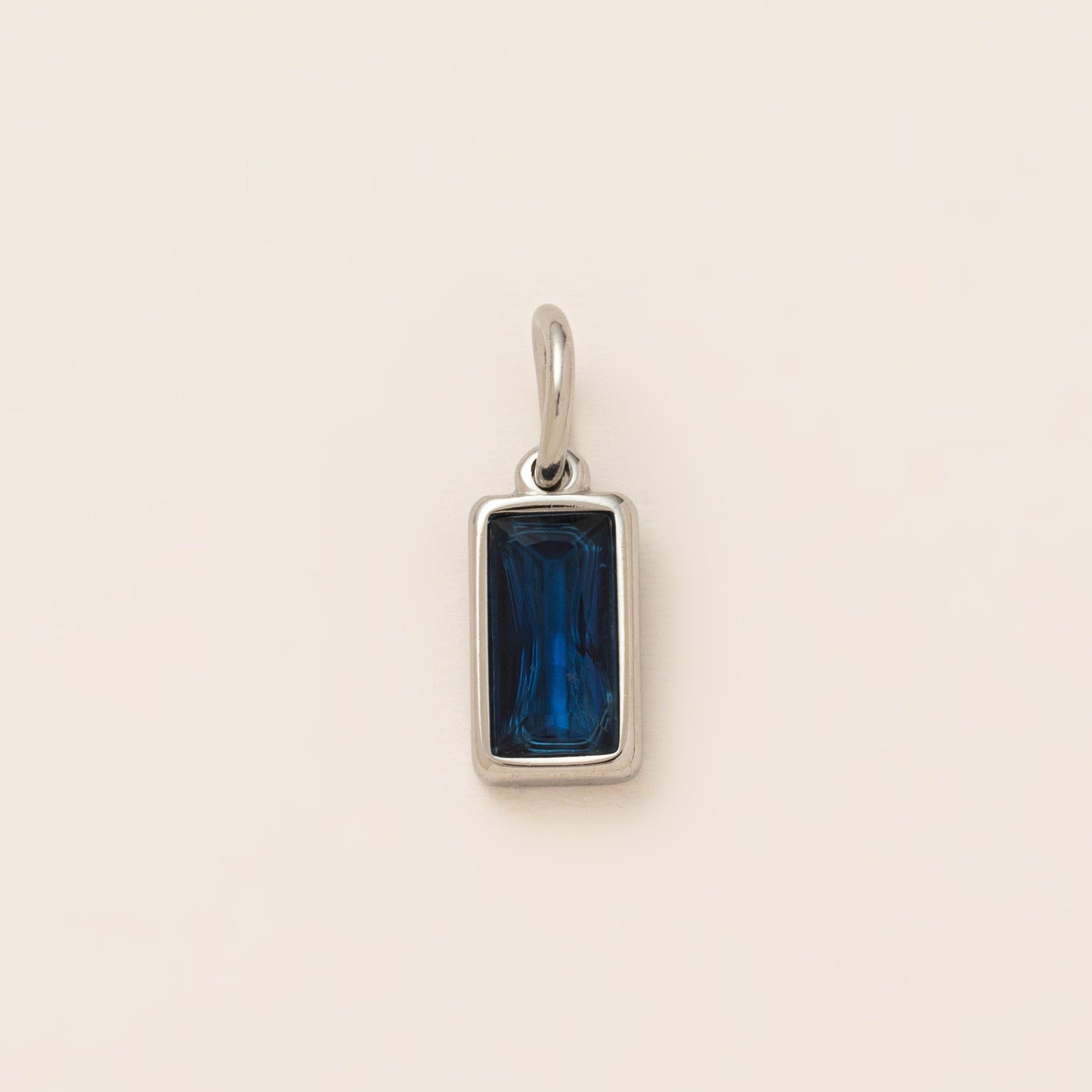Minimalist 18K Gold Plated Round Square Geometric Gemstone Pendant Necklace for Unisex