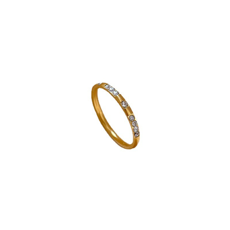 Anello Minimalista in Acciaio al Titanio per Uomo e Donna - Semplice Fascia Lucida per Dito Indice