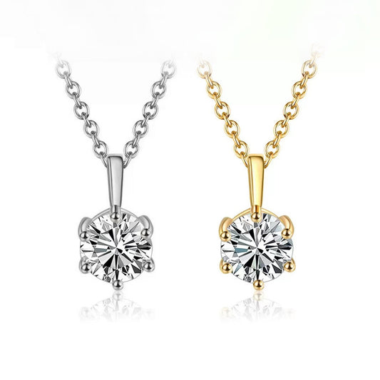 Original Design Irregular Animal Shape Titanium Steel Necklace with 18K Gold Plated Chain for Unisex