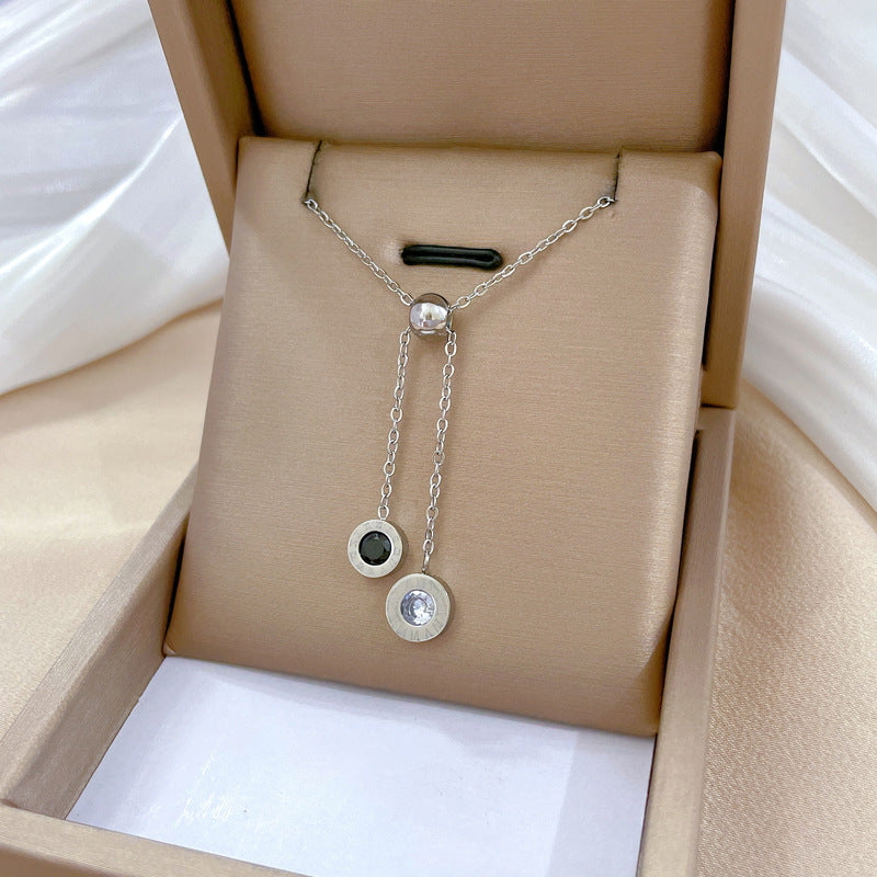 Minimalist Geometric Titanium Steel Plated Necklace for Unisex