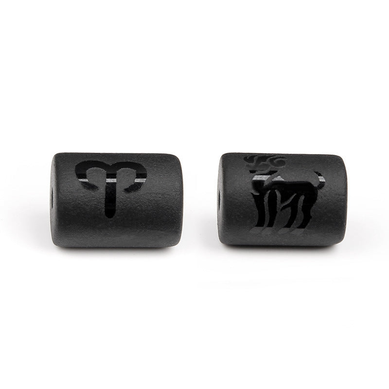 Matte Square Glass Zodiac Charm Bar