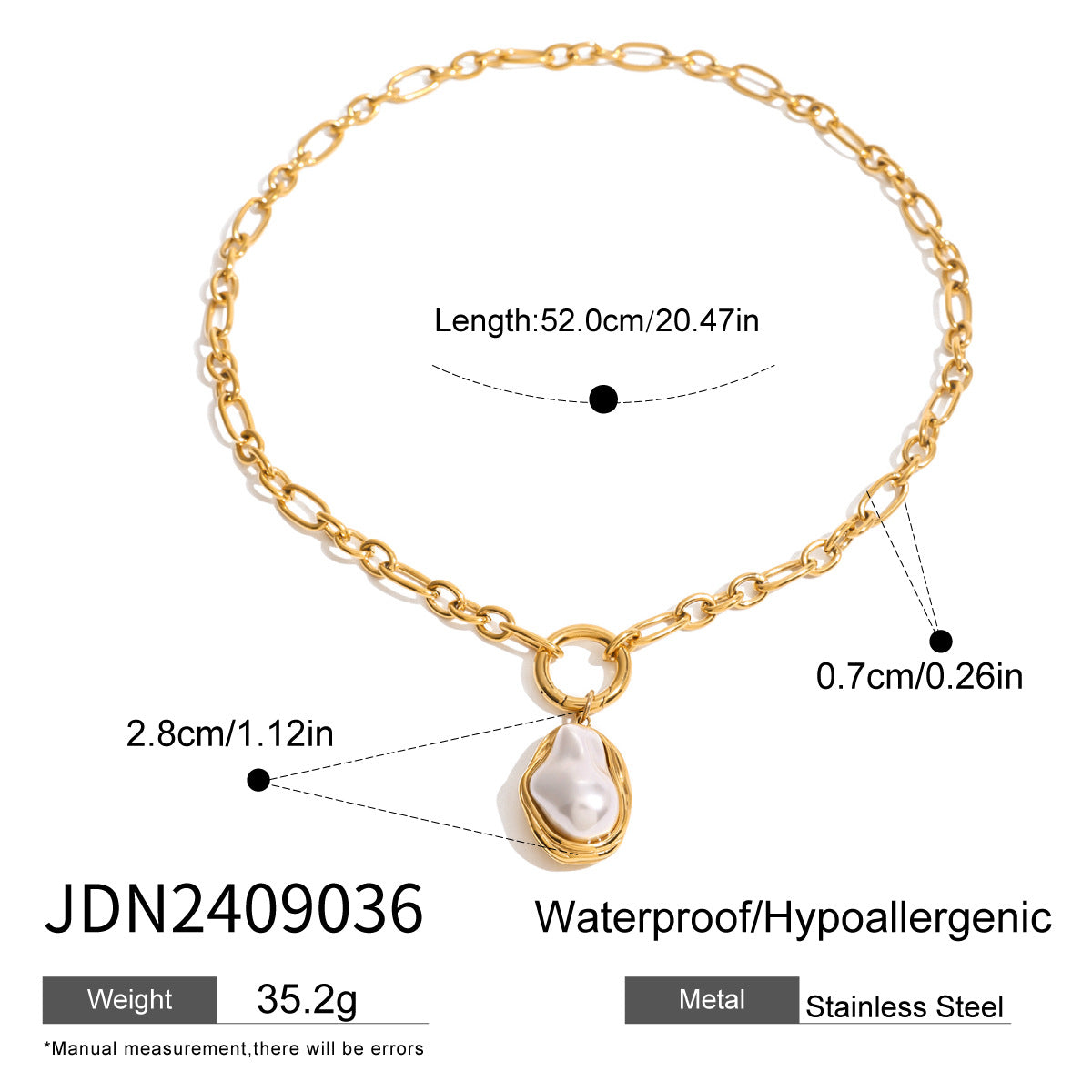 Collar de Acero Inoxidable Geométrico con Dije de Acero de Titanio y Acabado Galvanizado para Mujer