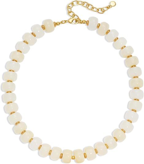 Collana da donna minimalista con lettera geometrica dolce, placcata in ottone, a catena barbazzale