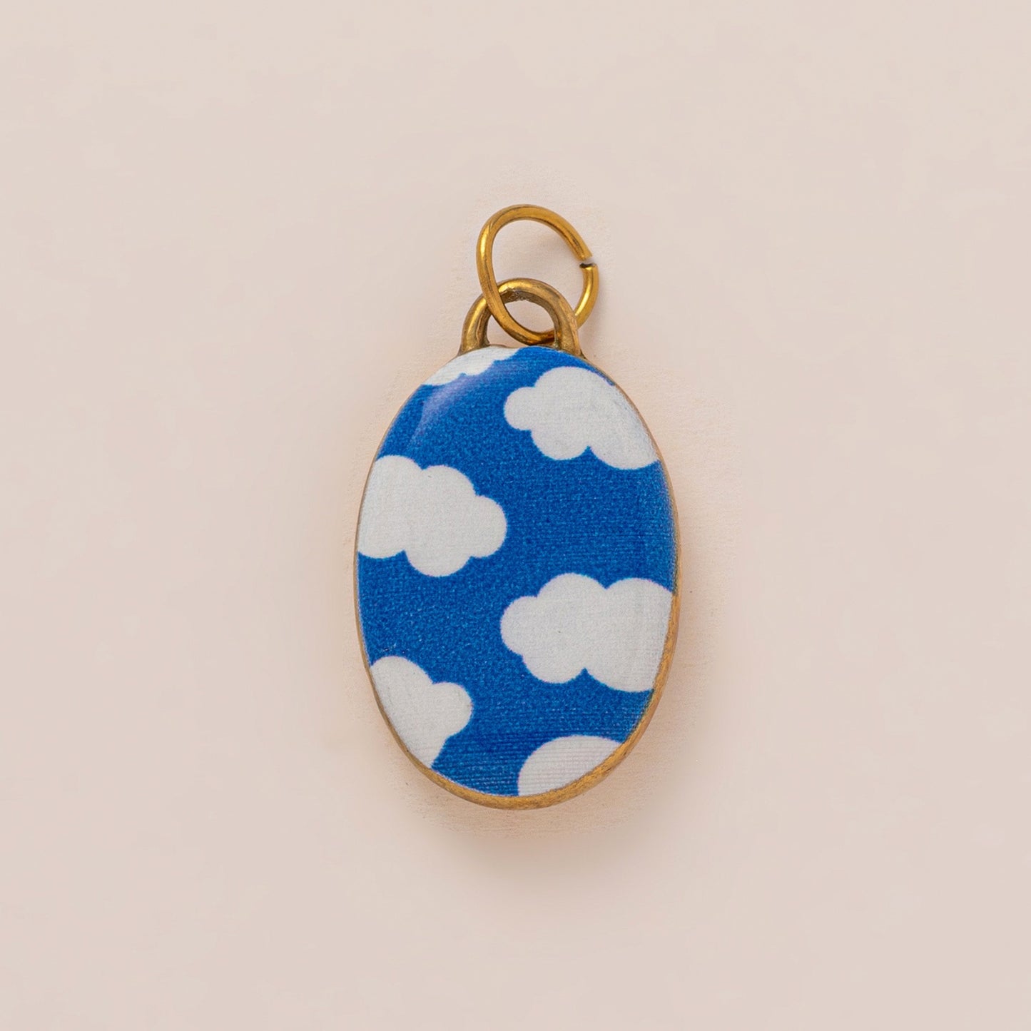 Vintage 18K Gold Plated Stainless Steel Irregular Canned Fish Charm Bar for Women
