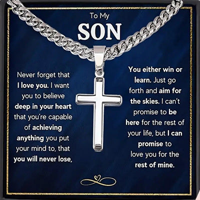 Hip-hop Streetwear U-shaped Plated Iron Cuban Link Chain Necklace for Men