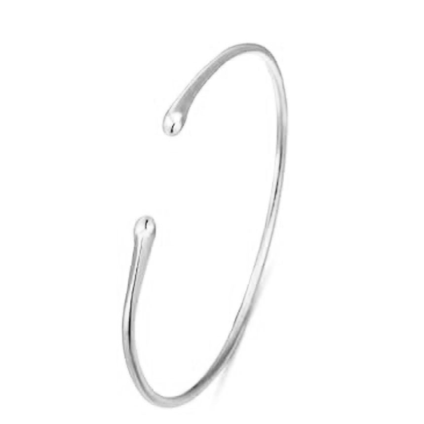 Minimalist Elegant Geometric Plated Iron Adjustable Open Arm Cuff Bracelet
