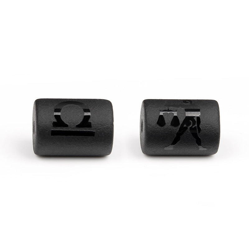 Matte Square Glass Zodiac Charm Bar