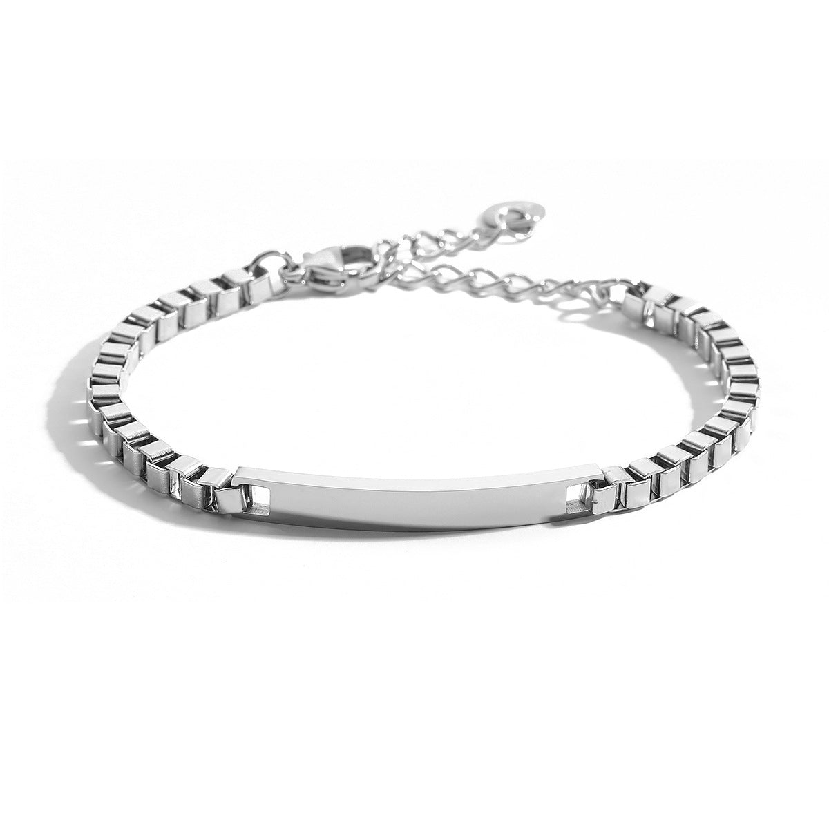 Braccialetto geometrico minimalista da donna in acciaio inossidabile con placcatura in oro 18 carati stile punk