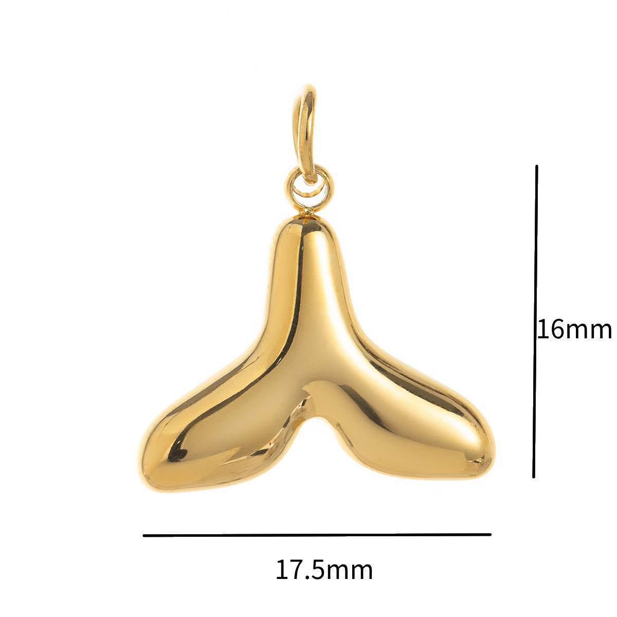 Casual 18K Gold PVD Stainless Steel Elephant Heart Pendant Necklace