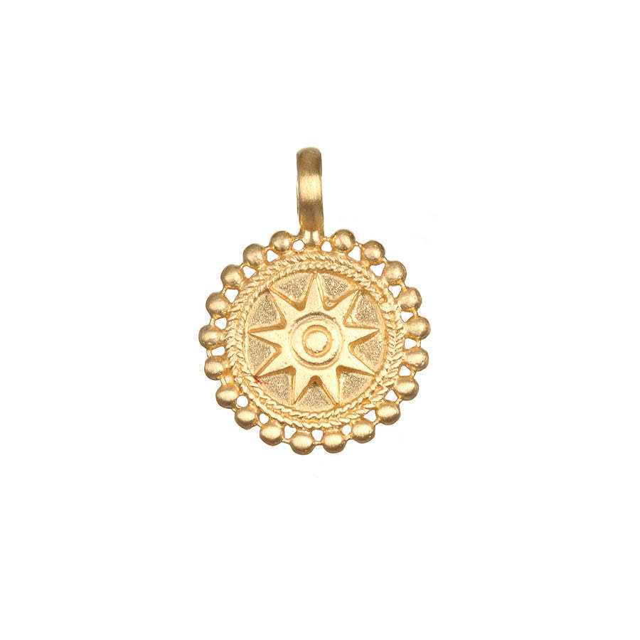 18K Gold Plated Stainless Steel Whisk Pendant Necklace with Cable Chain
