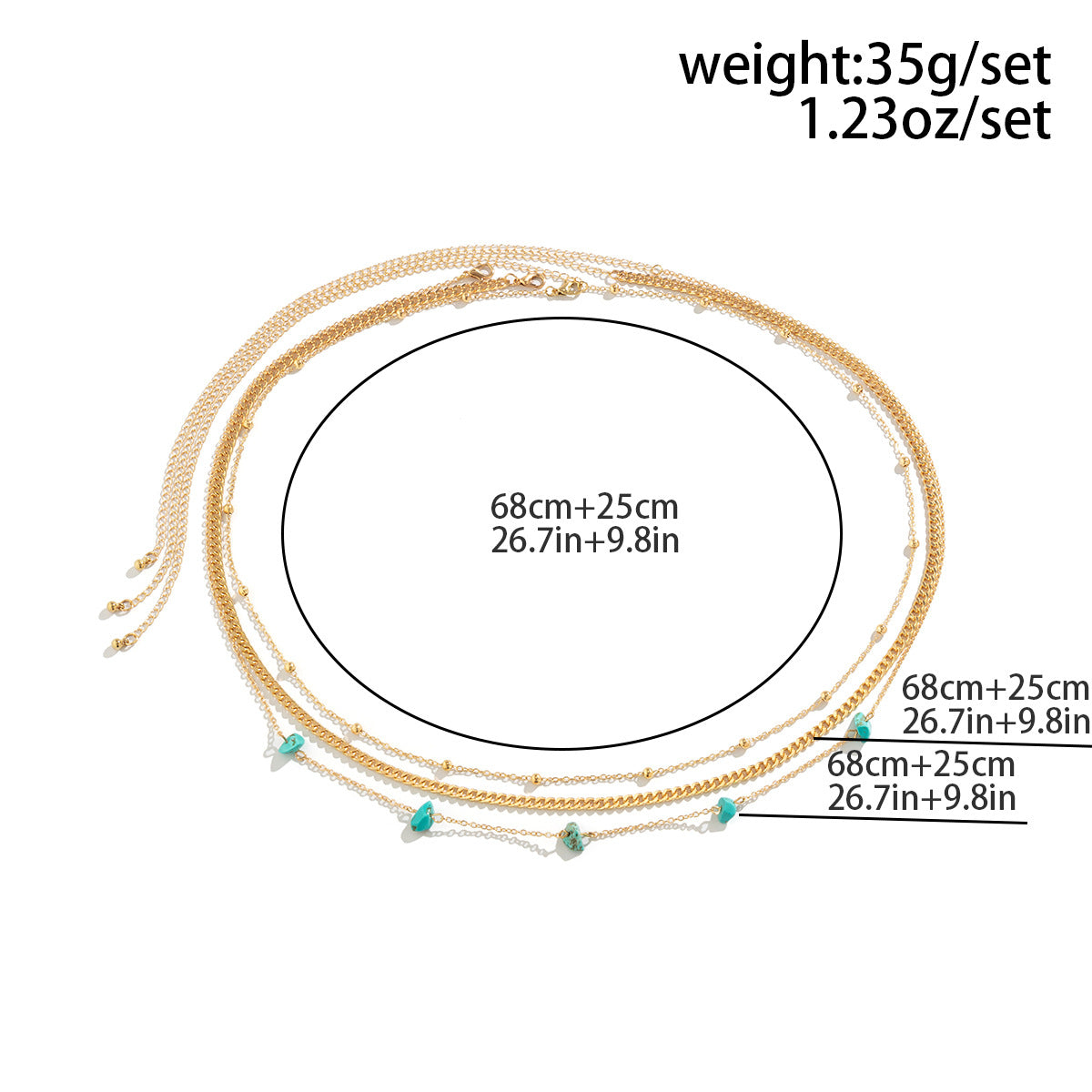 Hip-hop Geometric Iron Plated Body Chain for Women