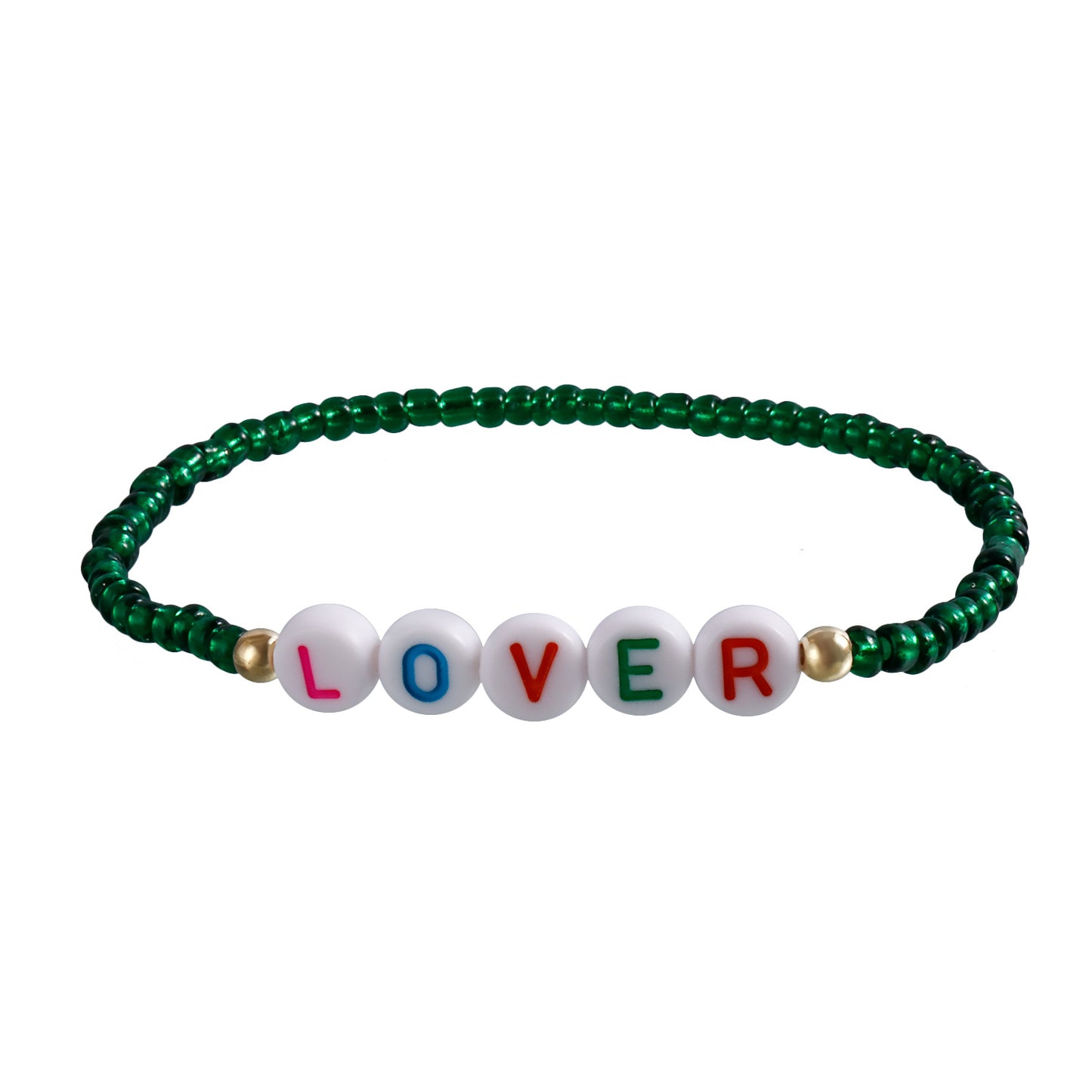 Bohemian Geometric Beaded Bracelet with Plated Finish for Women
