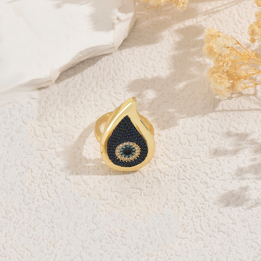 Conjunto de collar de estilo hippie con colgante de ojo turco y cadena de aleación con incrustaciones de diamantes de imitación para mujer