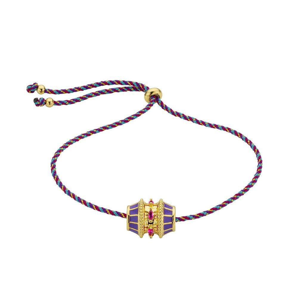 Collana con pendente a tamburo geometrico intrecciato con finitura in oro 18K placcato sottovuoto, regalo unisex per San Valentino