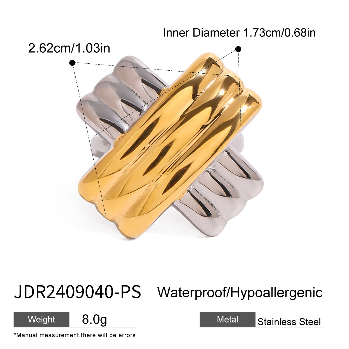 Pendientes minimalistas de acero inoxidable con forma de cuadrado geométrico y acabado chapado para mujer