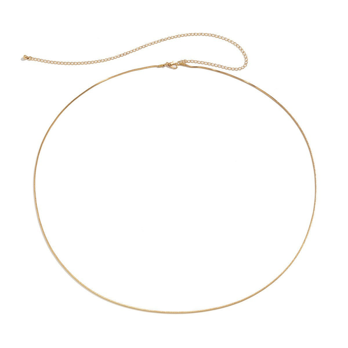 Cadena de cintura doble Hip Hop con serpiente para mujer de acero inoxidable, joyería corporal minimalista