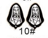 Pendientes de madera de Halloween para niños con formas de fantasma, dulces, calabaza, cesta, gato negro, calavera, polilla, cabeza de alienígena y murciélago con diseño impreso