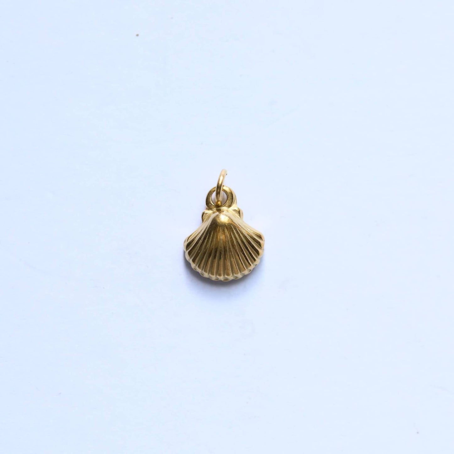 Vintage 18K Gold Plated Stainless Steel Abstract Pendant Charm Bar for Women