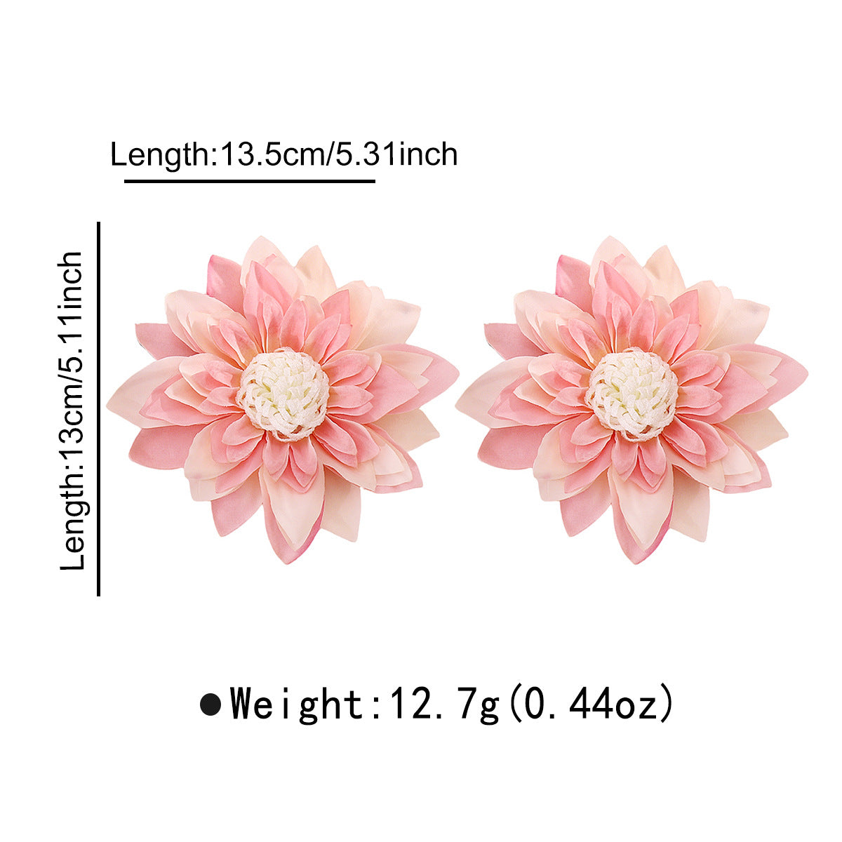 Collar floral de verano con flores de tela hechas a mano en cordón de cuero trenzado para mujer