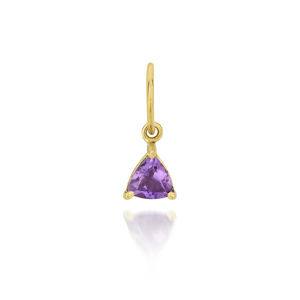 Vintage Geometric Stainless Steel PVD Gold Plated Birthstone Charm Bar
