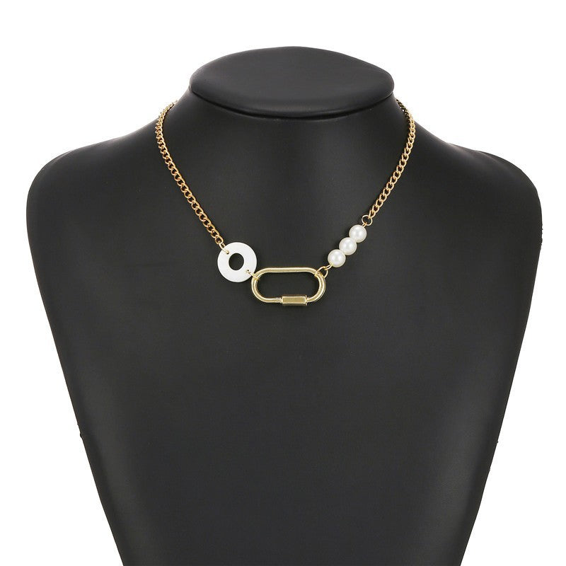 Sweet Rhinestone Inlaid Alloy Butterfly Evil Eye Bow Pendant Necklace with Curb Chain for Women