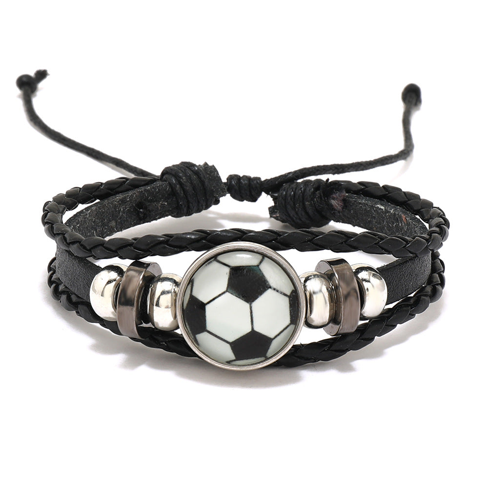 Unisex Geometric Leather Bracelet