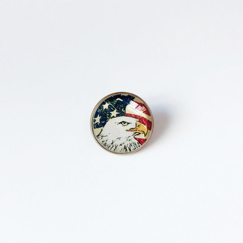 Pin de Solapa de Aleación Esmaltado Personalizado con Diseño de Bandera del Mundo para Hombres y Mujeres