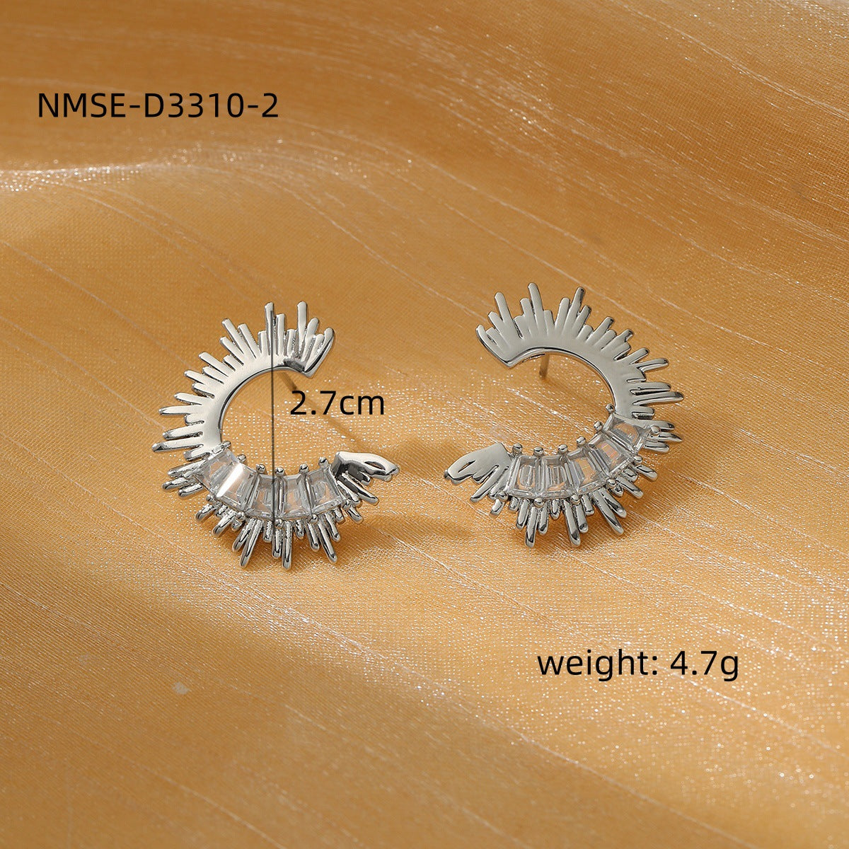 Pendientes minimalistas de titanio y acero con baño de oro de 18 quilates, aretes redondos de acero inoxidable a la moda para mujer