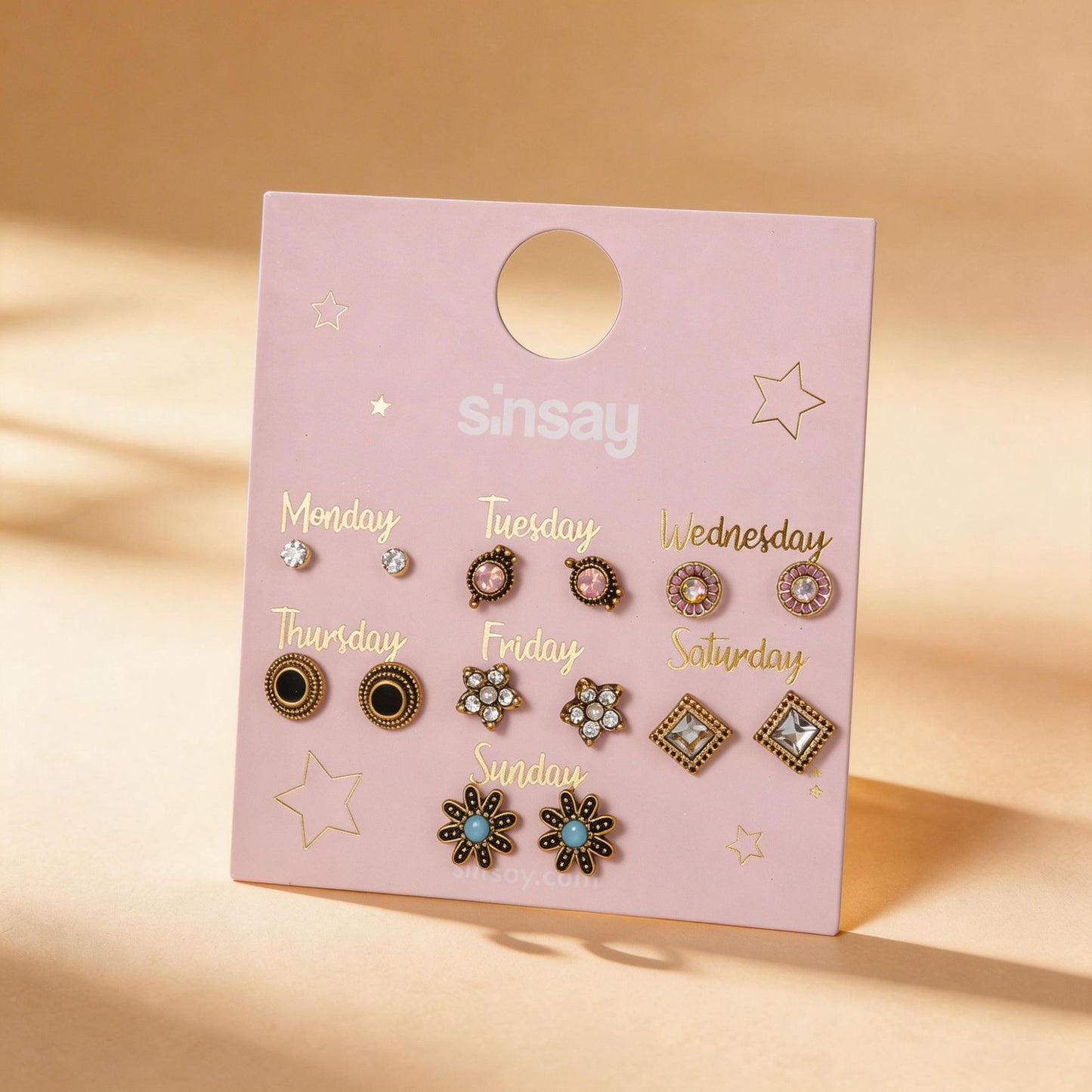 Sweet Geometric Heart Floral Alloy Stud Earrings with Rhinestone and Pearl Inlay for Unisex