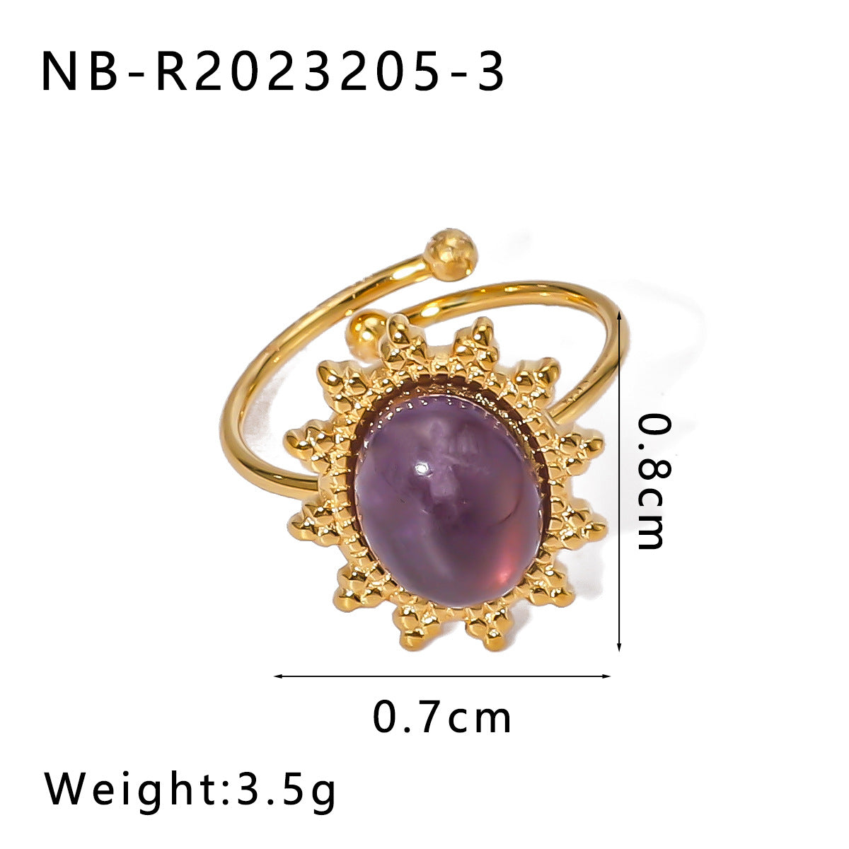 Anello Geometrico in Acciaio Inossidabile con Intarsi in Occhio di Tigre e Turchese, Anello da Donna Regolabile alla Moda