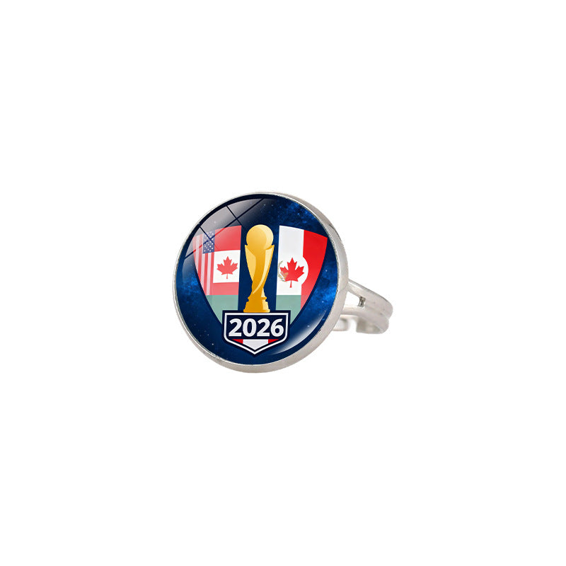 Anello sportivo geometrico in lega placcata, unisex, fascia regolabile