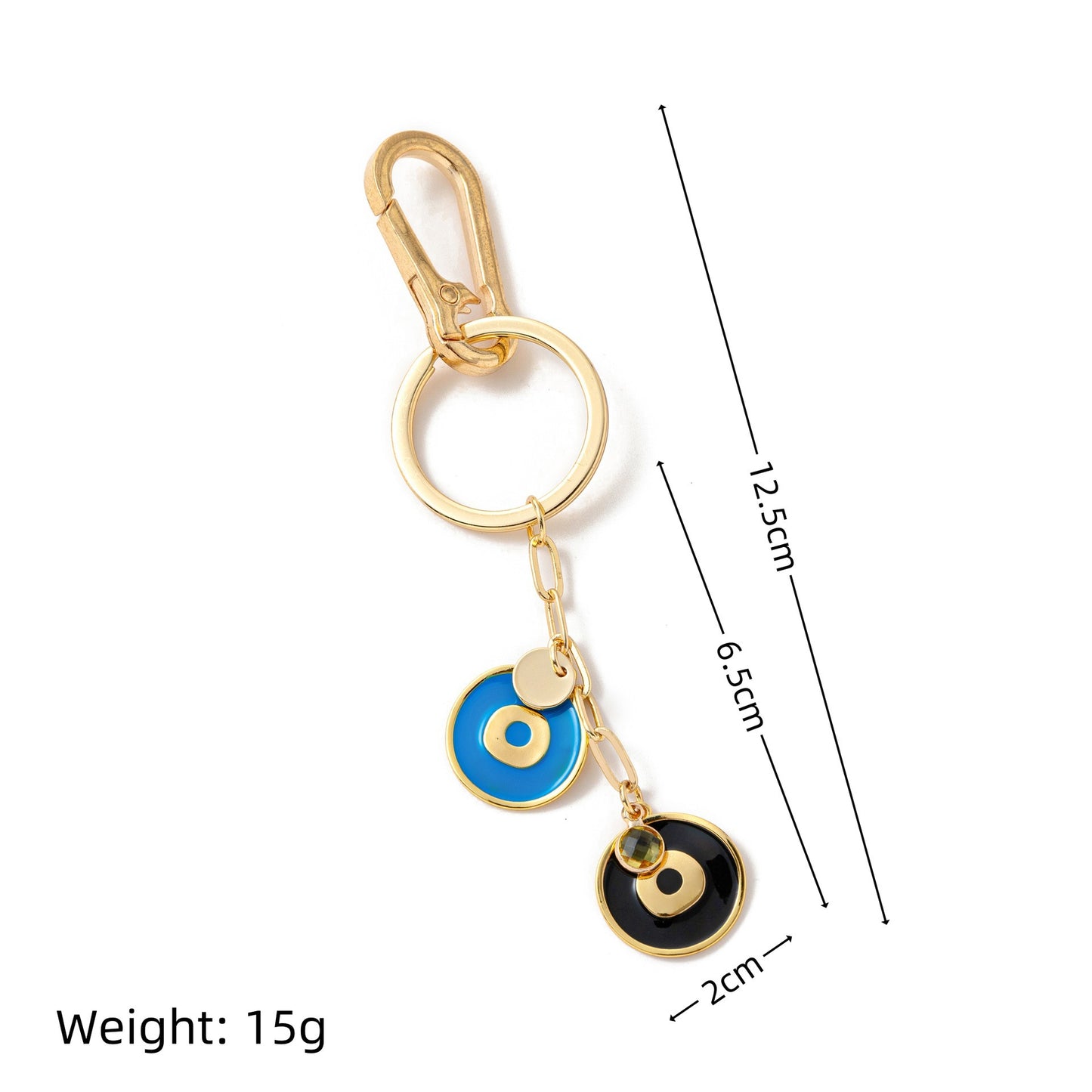 18K Gold Plated Zinc Alloy Heart Floral Charm Bar for Women
