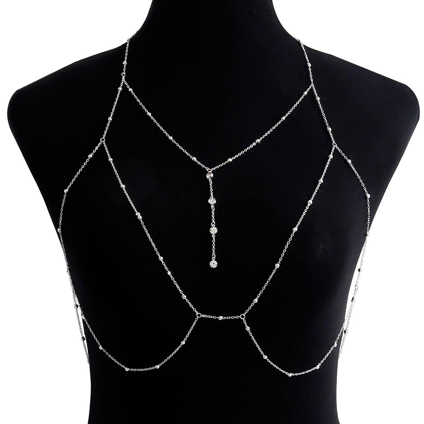 Minimalist Rhinestone Inlay Body Chain for Women