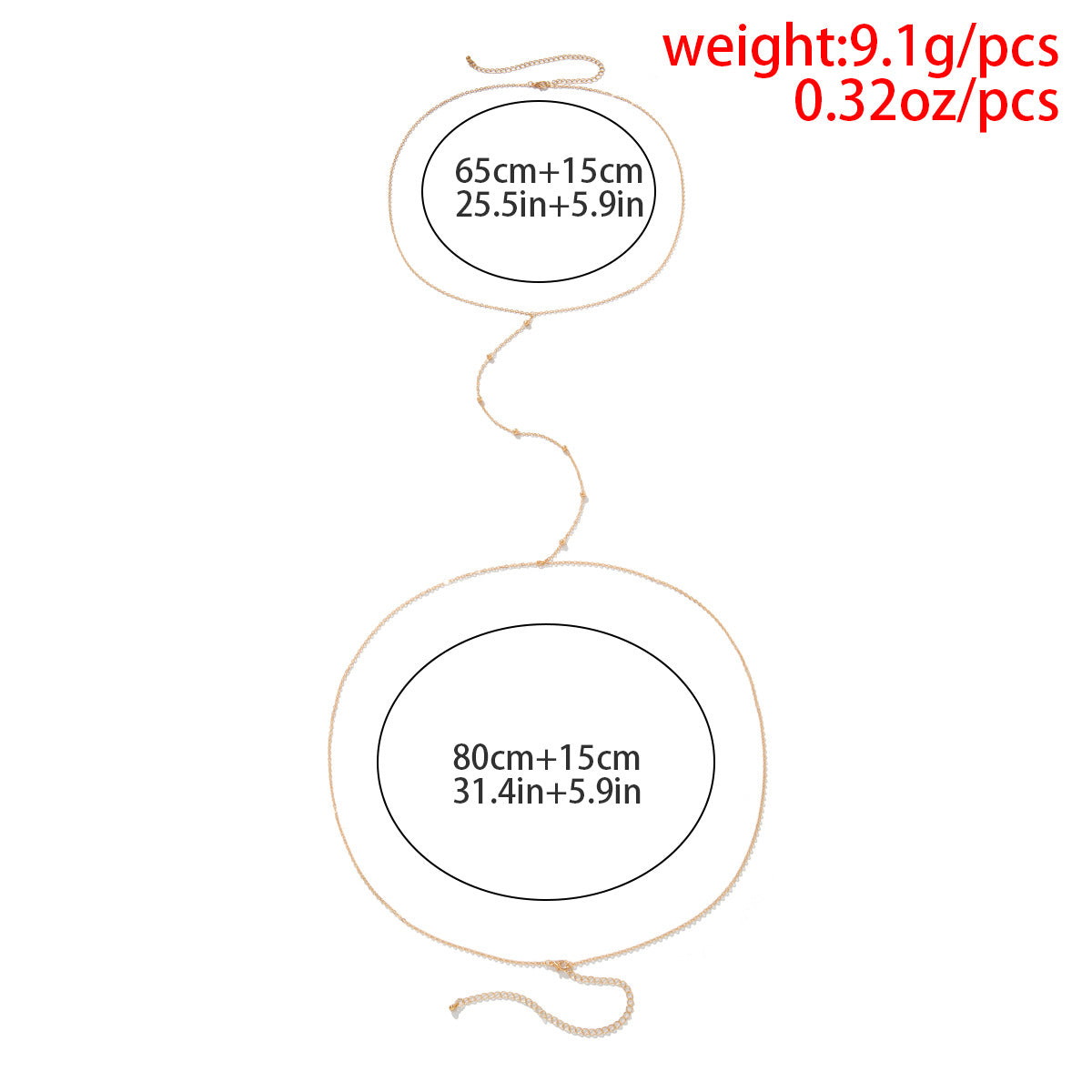 Bohemian Geometric Plated Iron Body Chain for Women