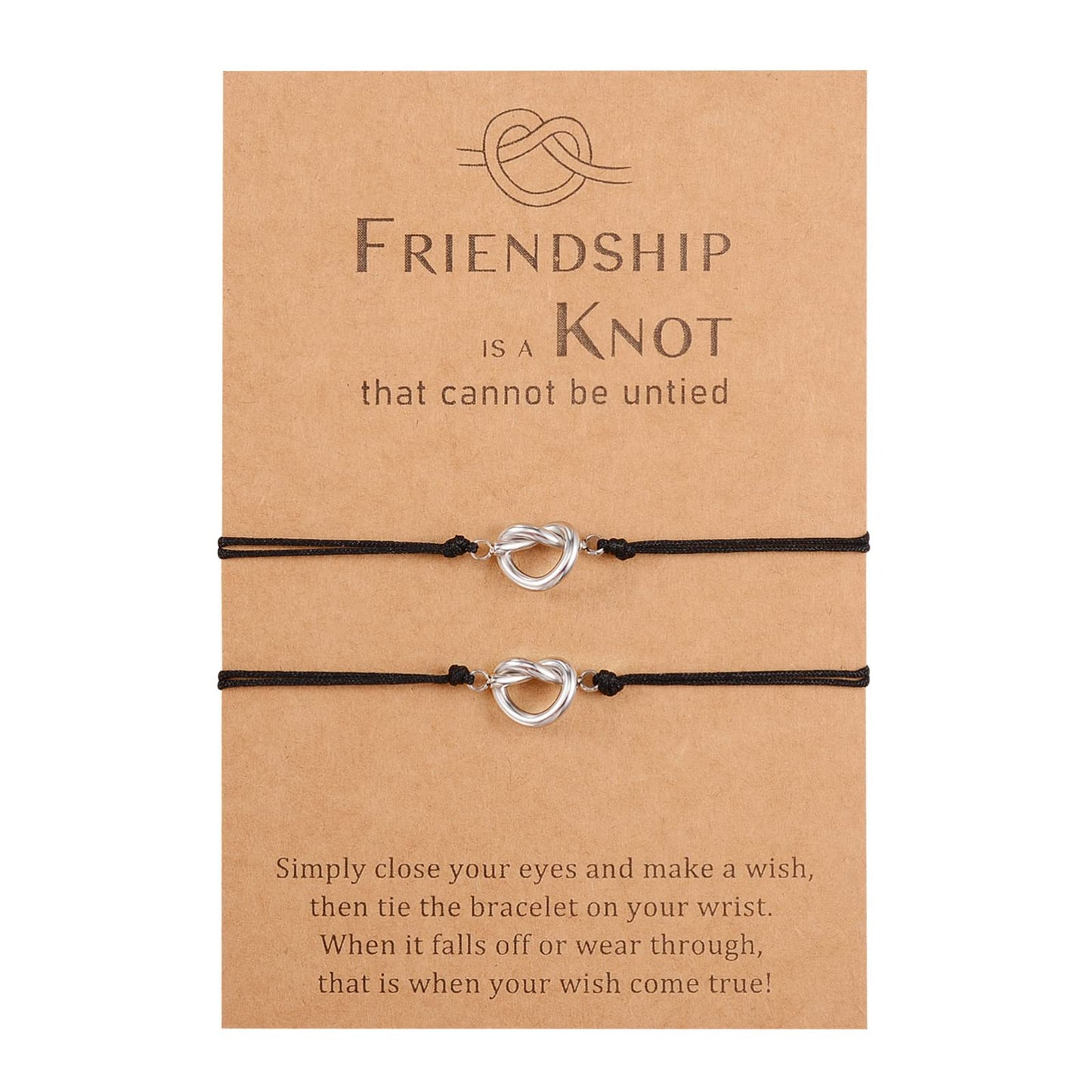 Minimalist Geometric Stainless Steel Knot Woven Bracelet for Unisex