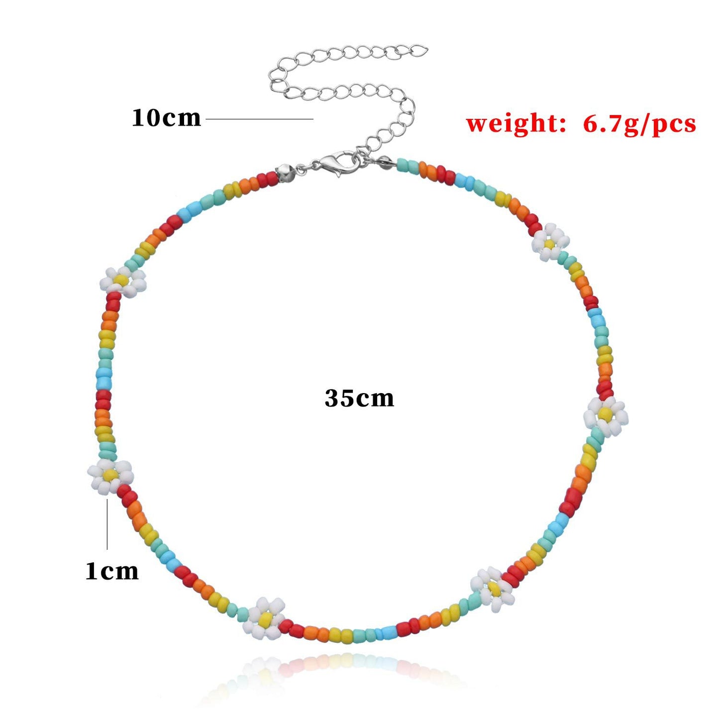 Floral Alloy Plated Fishline Chain Necklace for Women - Trendy Ins Style Fashion Accessory
